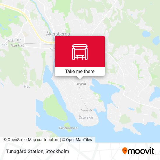 Tunagård Station map