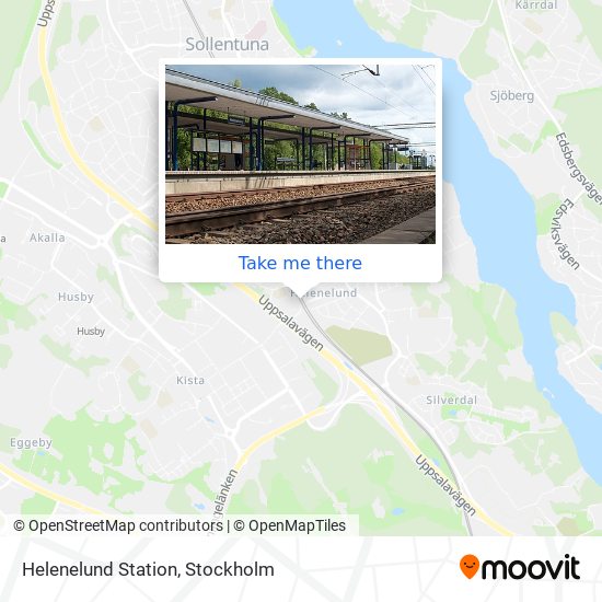 Helenelund Station map