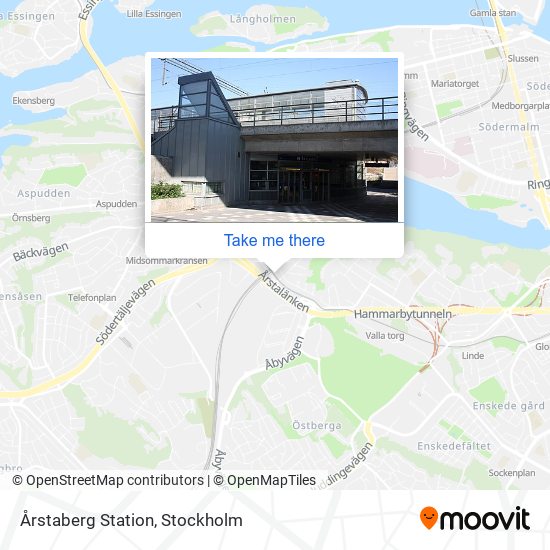 Årstaberg Station map