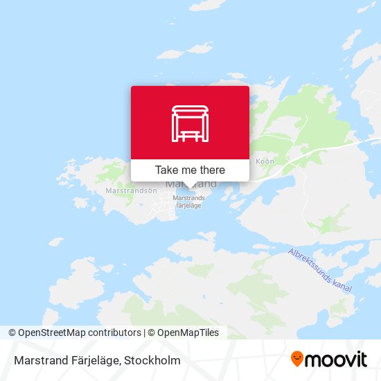 Marstrand Färjeläge map