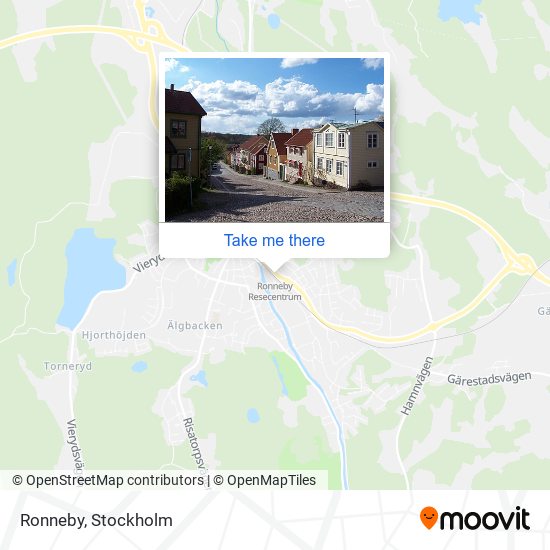 Ronneby map