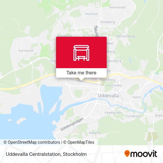 Uddevalla Centralstation map