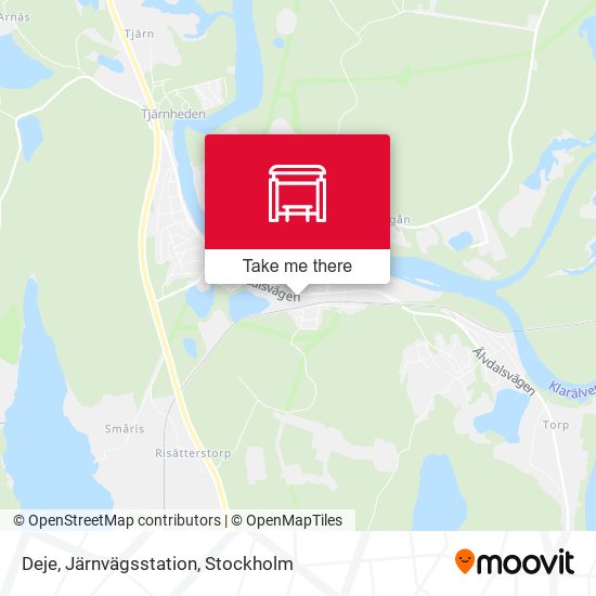 Deje, Järnvägsstation map
