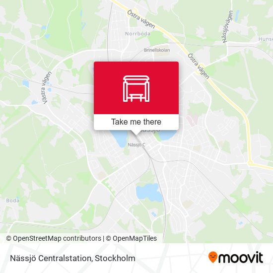 Nässjö Centralstation map