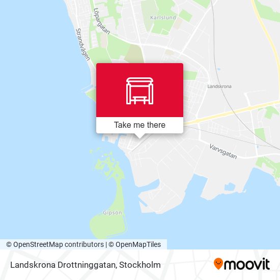 Landskrona Drottninggatan map