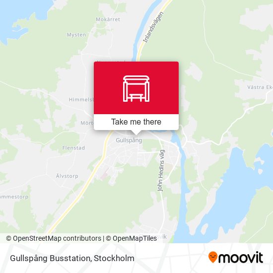 Gullspång Busstation map