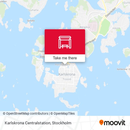 Karlskrona Centralstation map