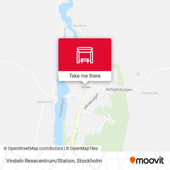 Vindeln Resecentrum/Station map