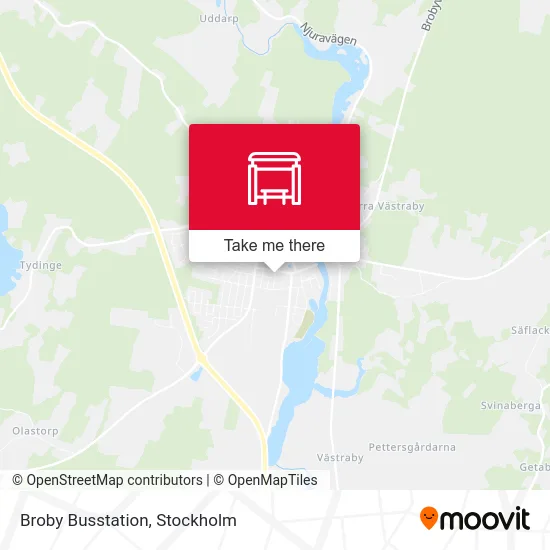 Broby Busstation map