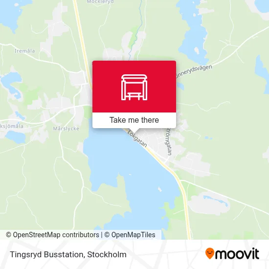 Tingsryd Busstation map