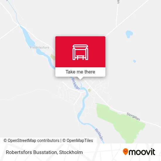 Robertsfors Busstation map
