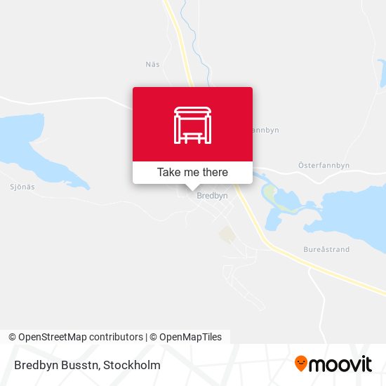 Bredbyn Busstn map