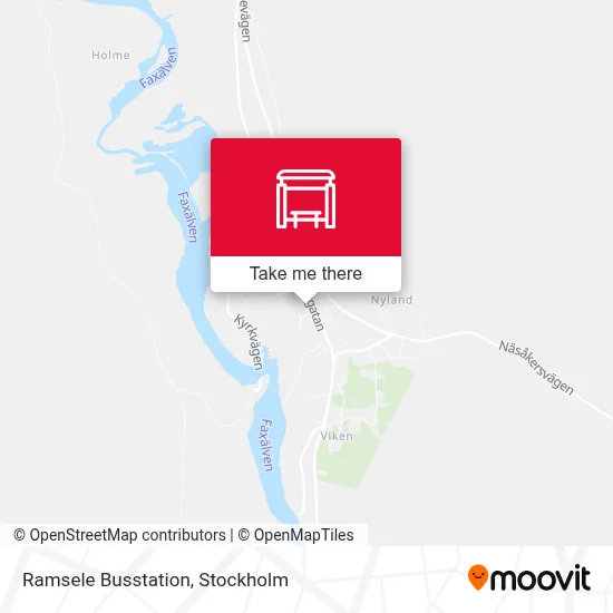 Ramsele Busstation map