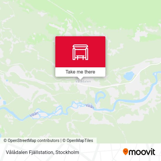 Vålådalen Fjällstation map