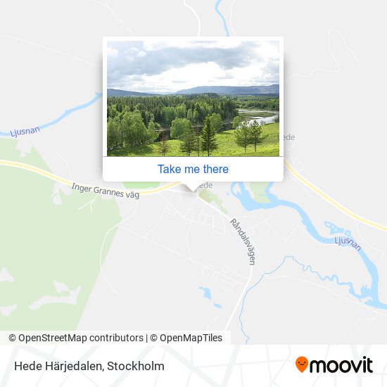 Hede Härjedalen map
