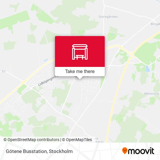 Götene Busstation map