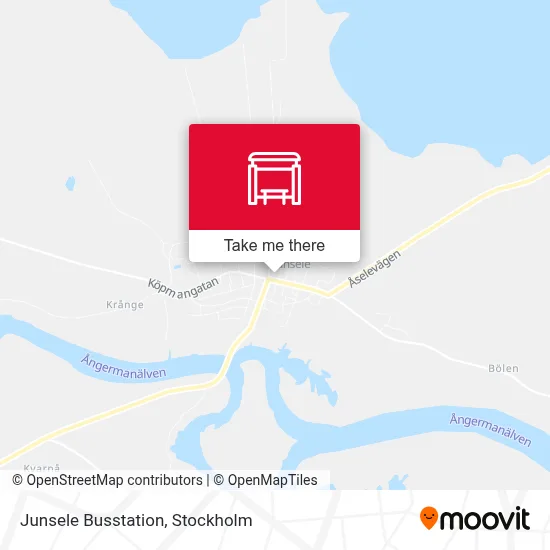 Junsele Busstation map