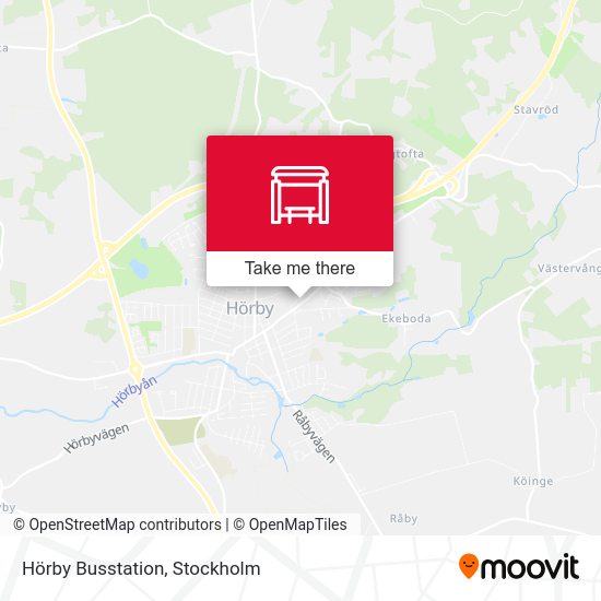 Hörby Busstation map