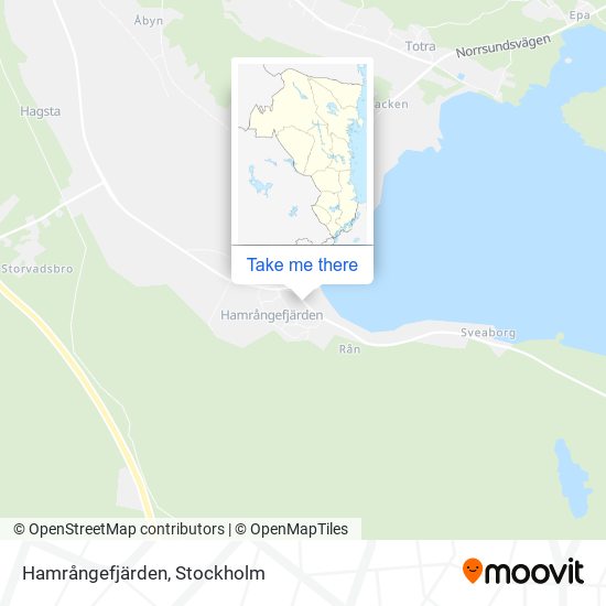 Hamrångefjärden map