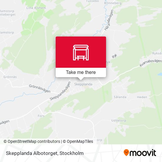 Skepplanda Albotorget map