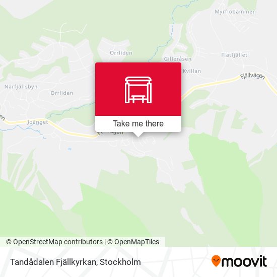 Tandådalen Fjällkyrkan map