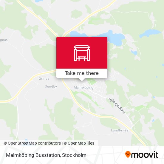 Malmköping Busstation map