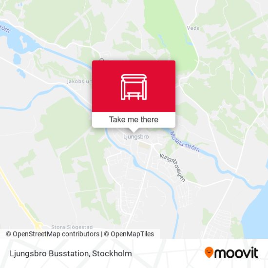 Ljungsbro Busstation map