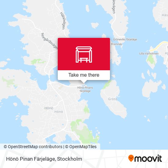 Hönö Pinan Färjeläge map