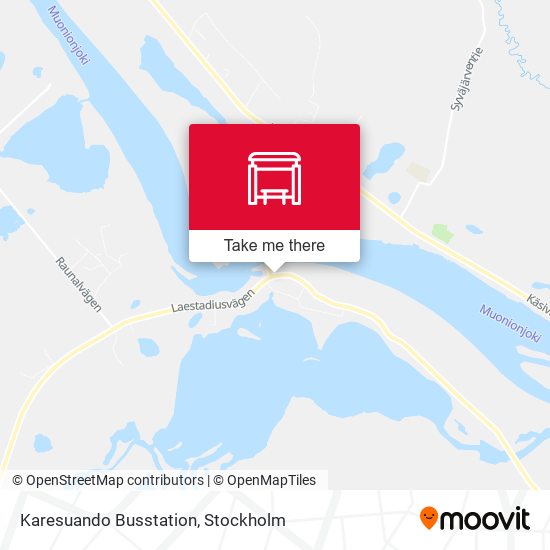 Karesuando Busstation map