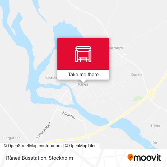 Råneå Busstation map