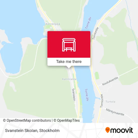 Svanstein Skolan map