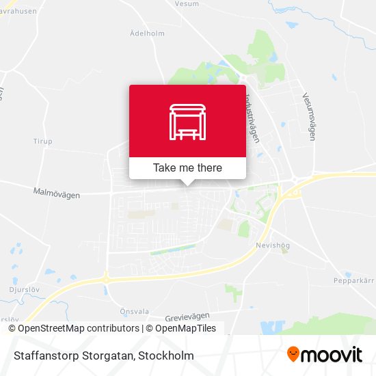 Staffanstorp Storgatan map
