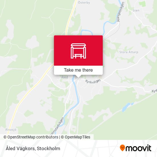 Åled Vägkors map