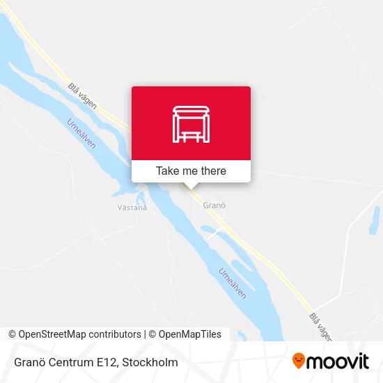 Granö Centrum E12 map