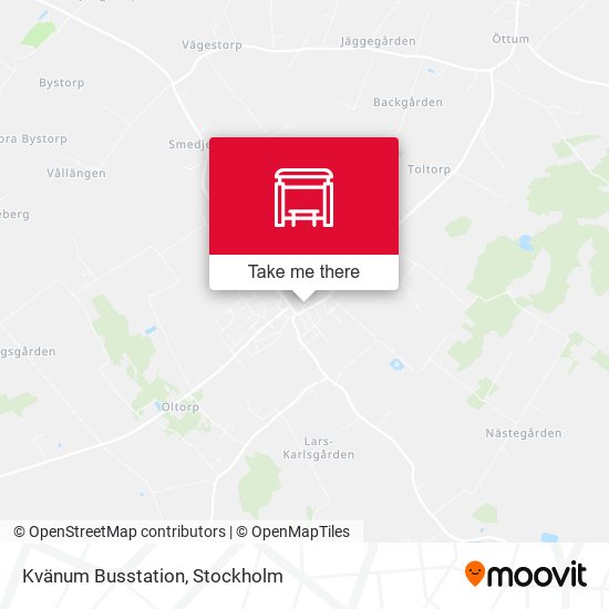 Kvänum Busstation map