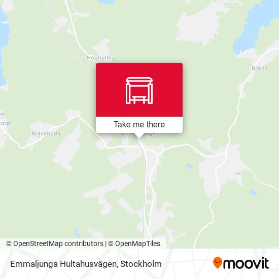 Emmaljunga Hultahusvägen map
