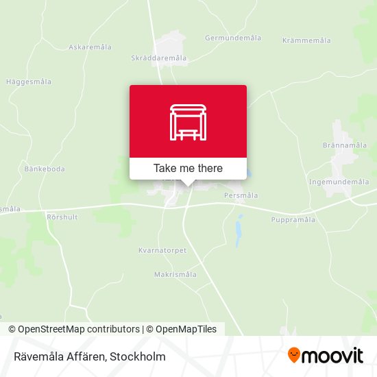 Rävemåla Affären map
