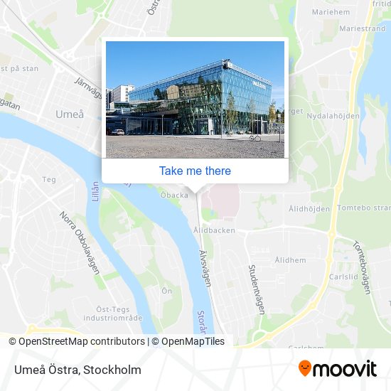 Umeå Östra map