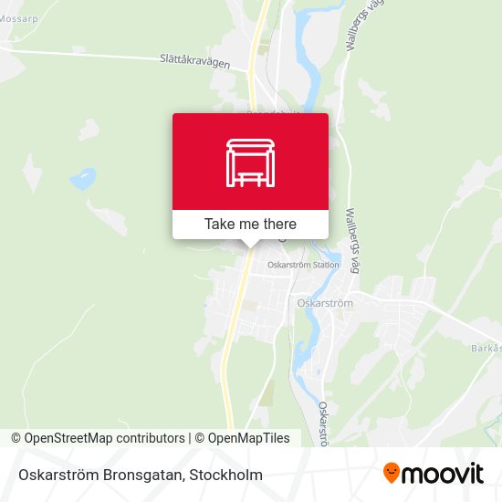 Oskarström Bronsgatan map