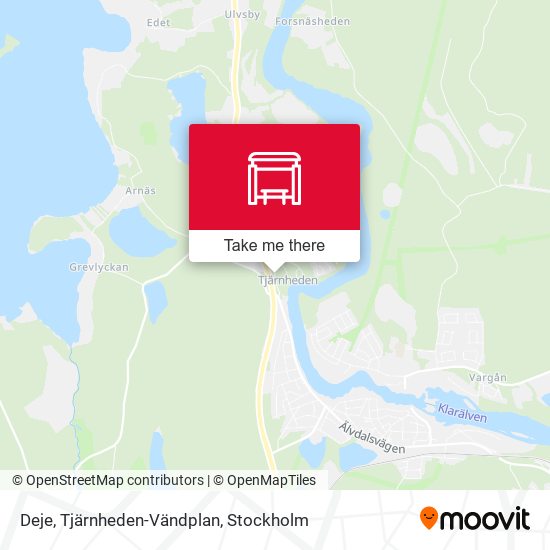Deje, Tjärnheden-Vändplan map