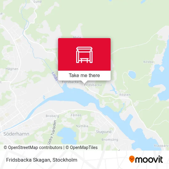Fridsbacka Skagan map