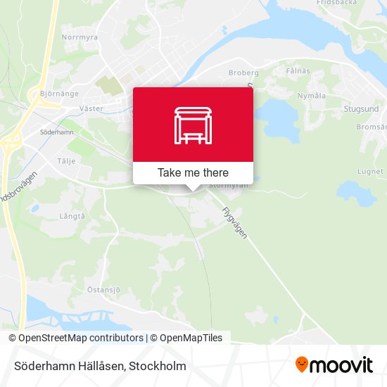 Söderhamn Hällåsen map