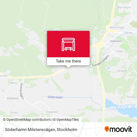 Söderhamn Milstensvägen map
