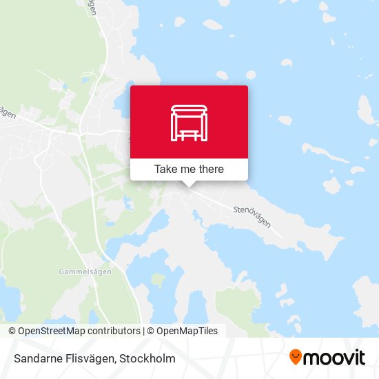 Sandarne Flisvägen map