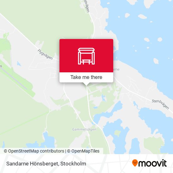 Sandarne Hönsberget map
