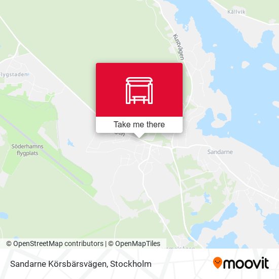 Sandarne Körsbärsvägen map
