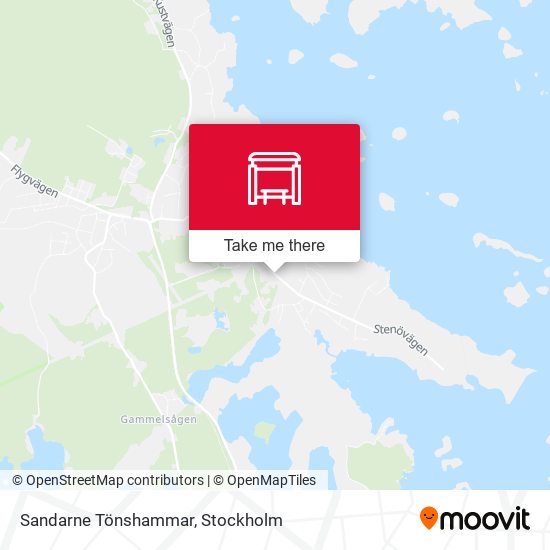 Sandarne Tönshammar map