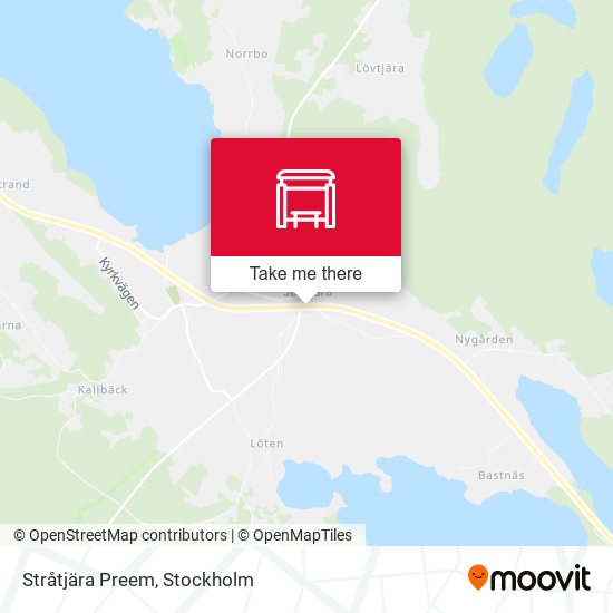 Stråtjära Preem map