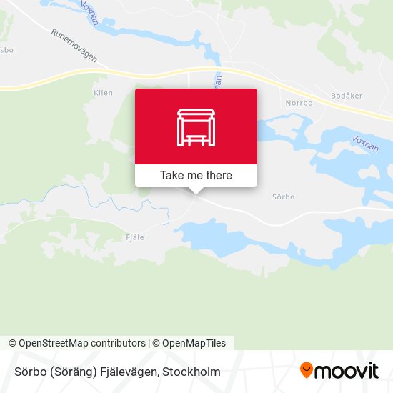 Sörbo (Söräng) Fjälevägen map