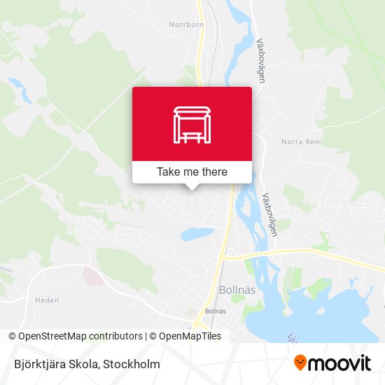 Björktjära Skola map